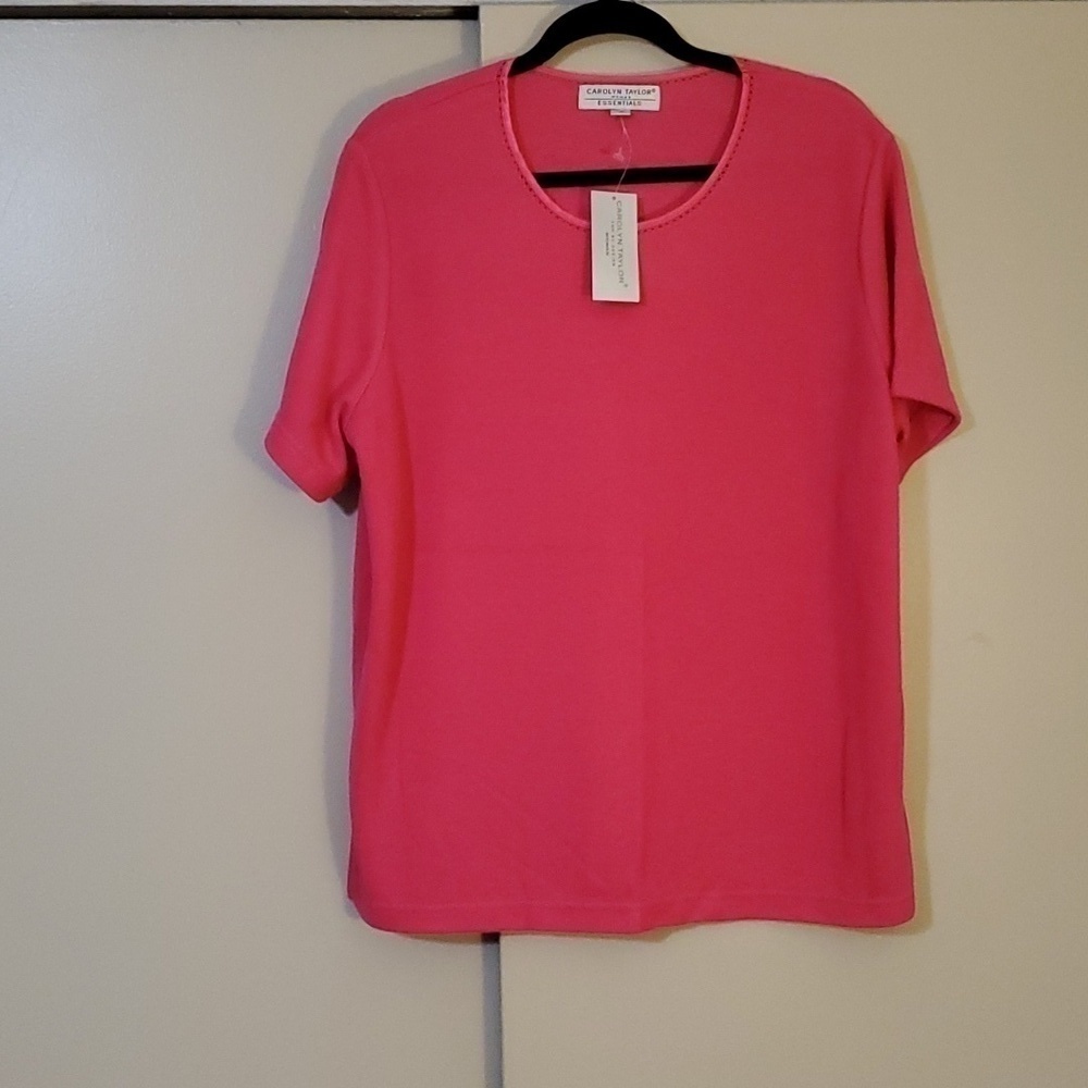 Carolyn Taylor Pink Knit Sweater Size 1X NWT